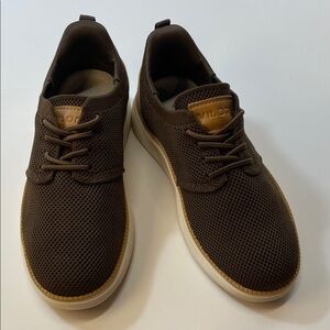 Vilocy Boys Brown Knit Sneakers Casual Shoes Sz EUR 34 US 3